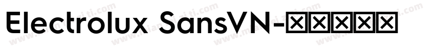 Electrolux SansVN字体转换